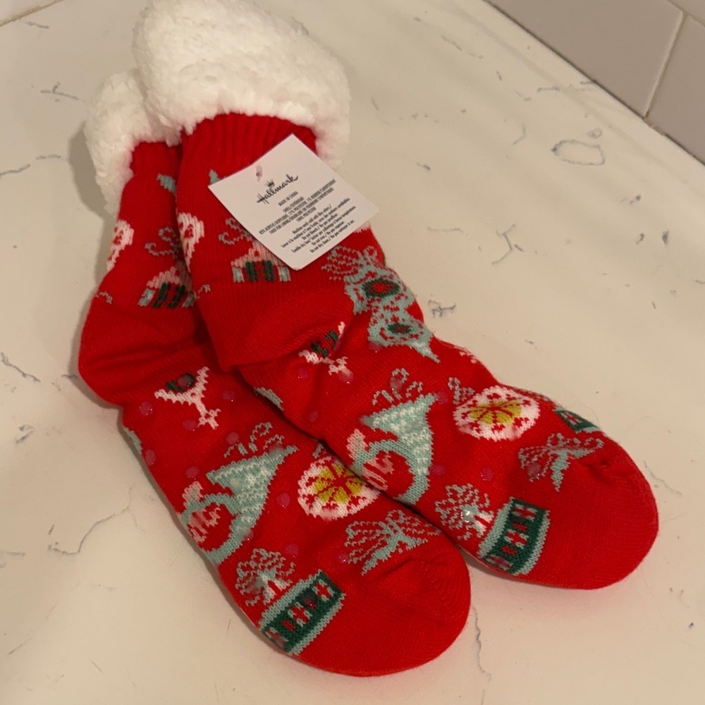 Hallmark Red and Green Holiday Socks